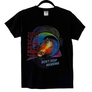 Journey Don’t Stop Believing Escape Album Black Rock Band T Shirt‌‌‌‌‌‌‌‌‌‌‌‌‌‌